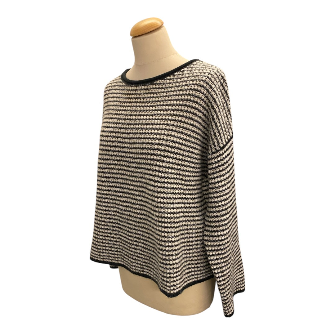 LISA YANG Cashmere Sweater Black/White Size 0/XS
