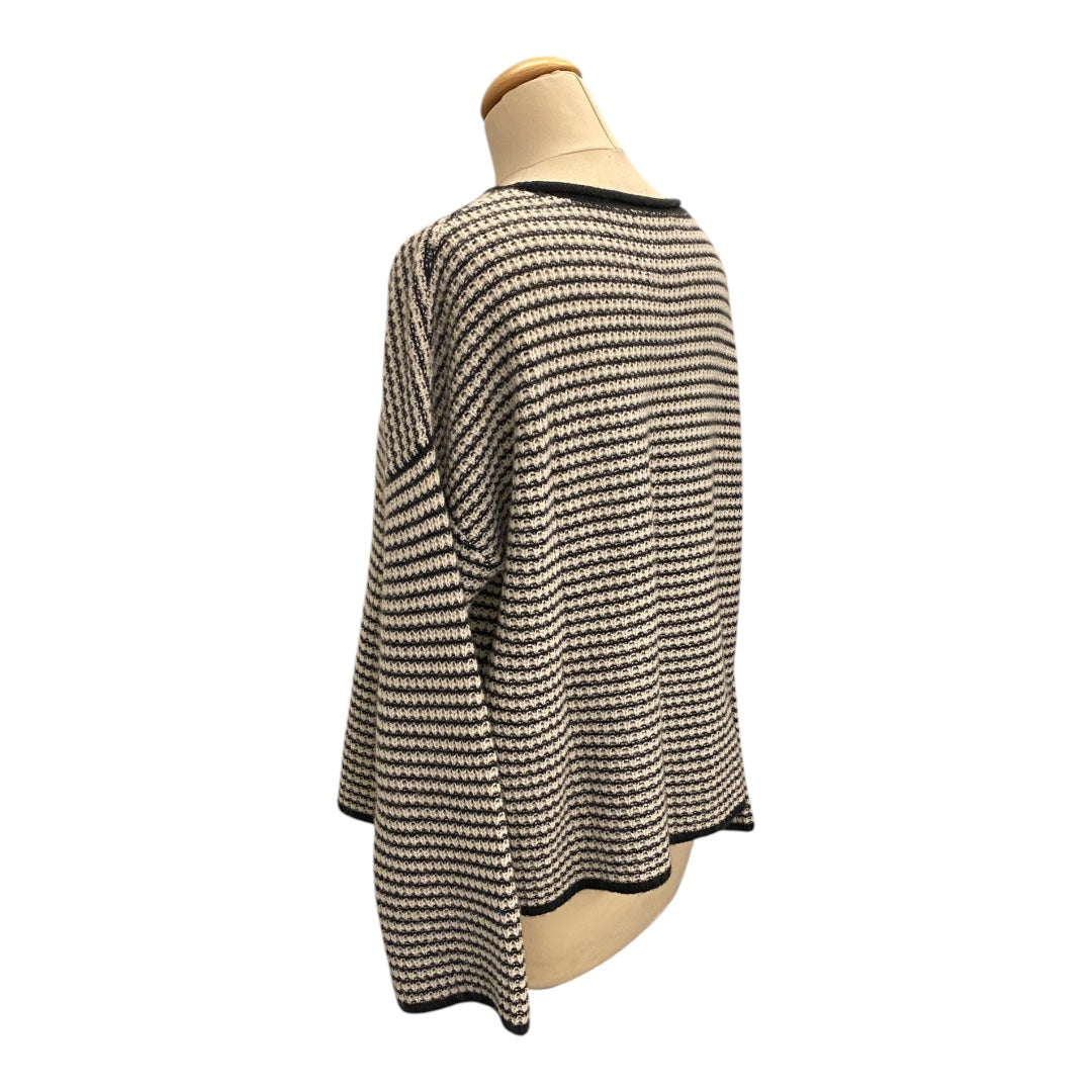 LISA YANG Cashmere Sweater Black/White Size 0/XS