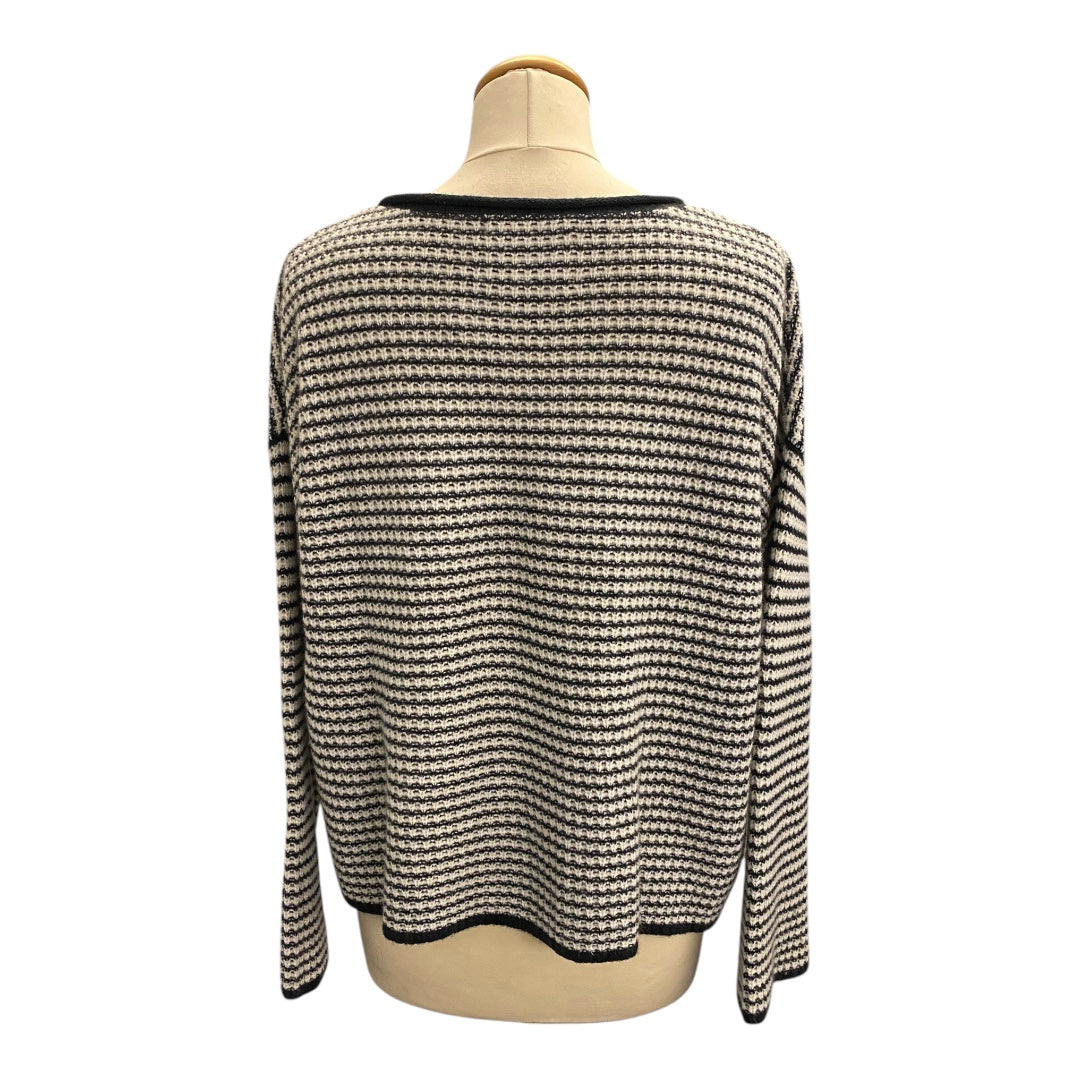 LISA YANG Cashmere Sweater Black/White Size 0/XS