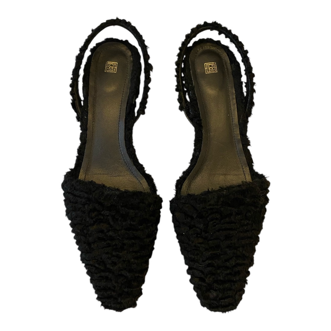 TOTÊME Faux-Shearling Slingback Mules Size 39