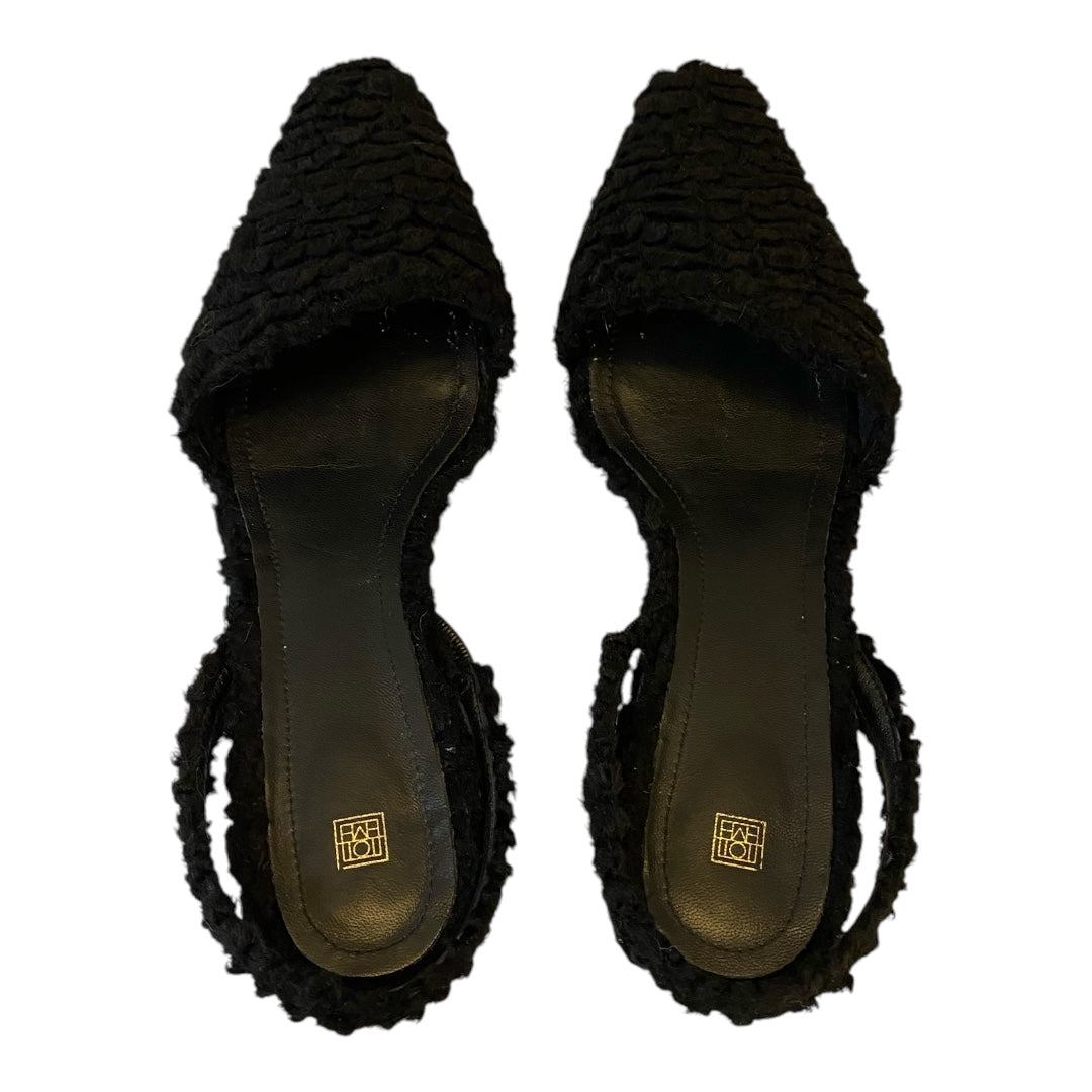TOTÊME Faux-Shearling Slingback Mules Size 39