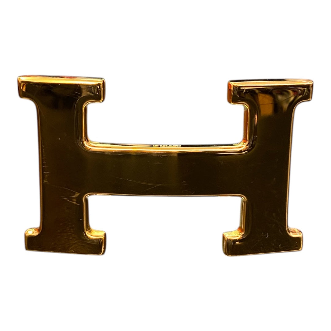 HERMÈS H belt buckle & Reversible leather strap Size 95 cm