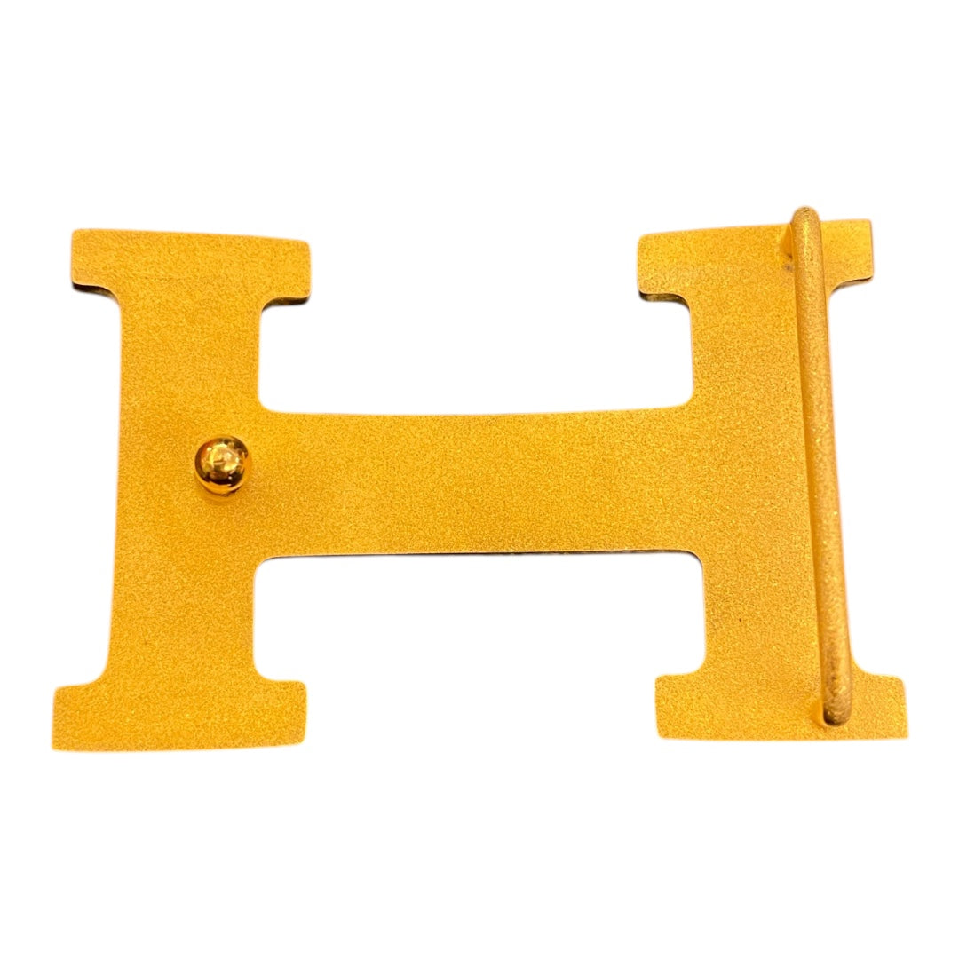HERMÈS H belt buckle & Reversible leather strap Size 95 cm