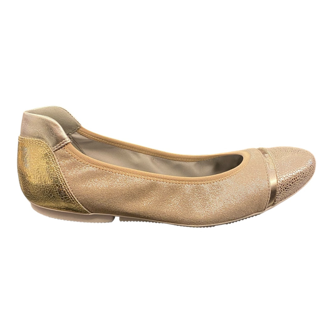HOGAN Gold Ballet Flats Size 39