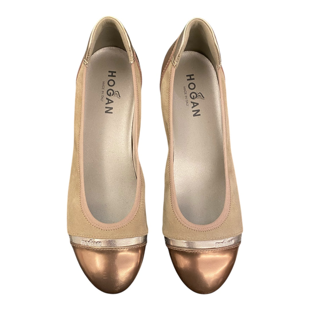 HOGAN Beige Ballet Flats Size 39