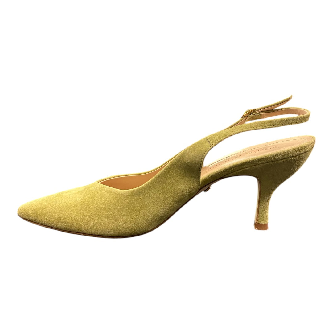 SANIA D’MINA Pistachio Suede Slingback Size 40