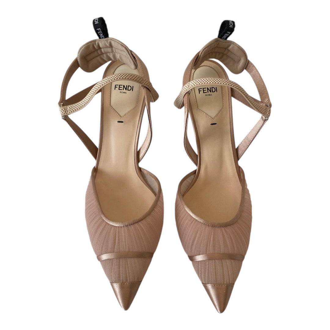 FENDI Colibri Slingback Pumps Size 39