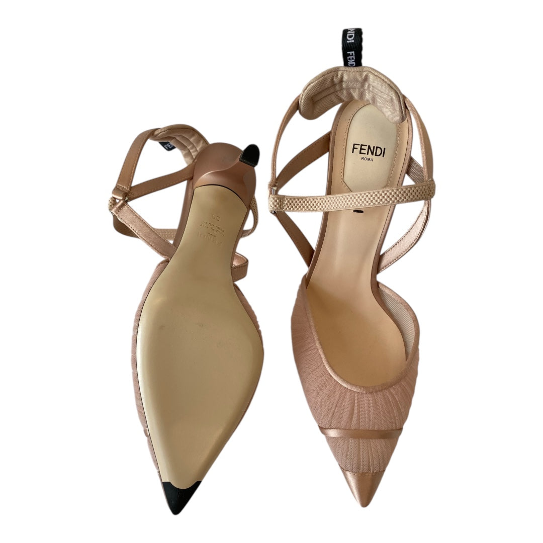 FENDI Colibri Slingback Pumps Size 39
