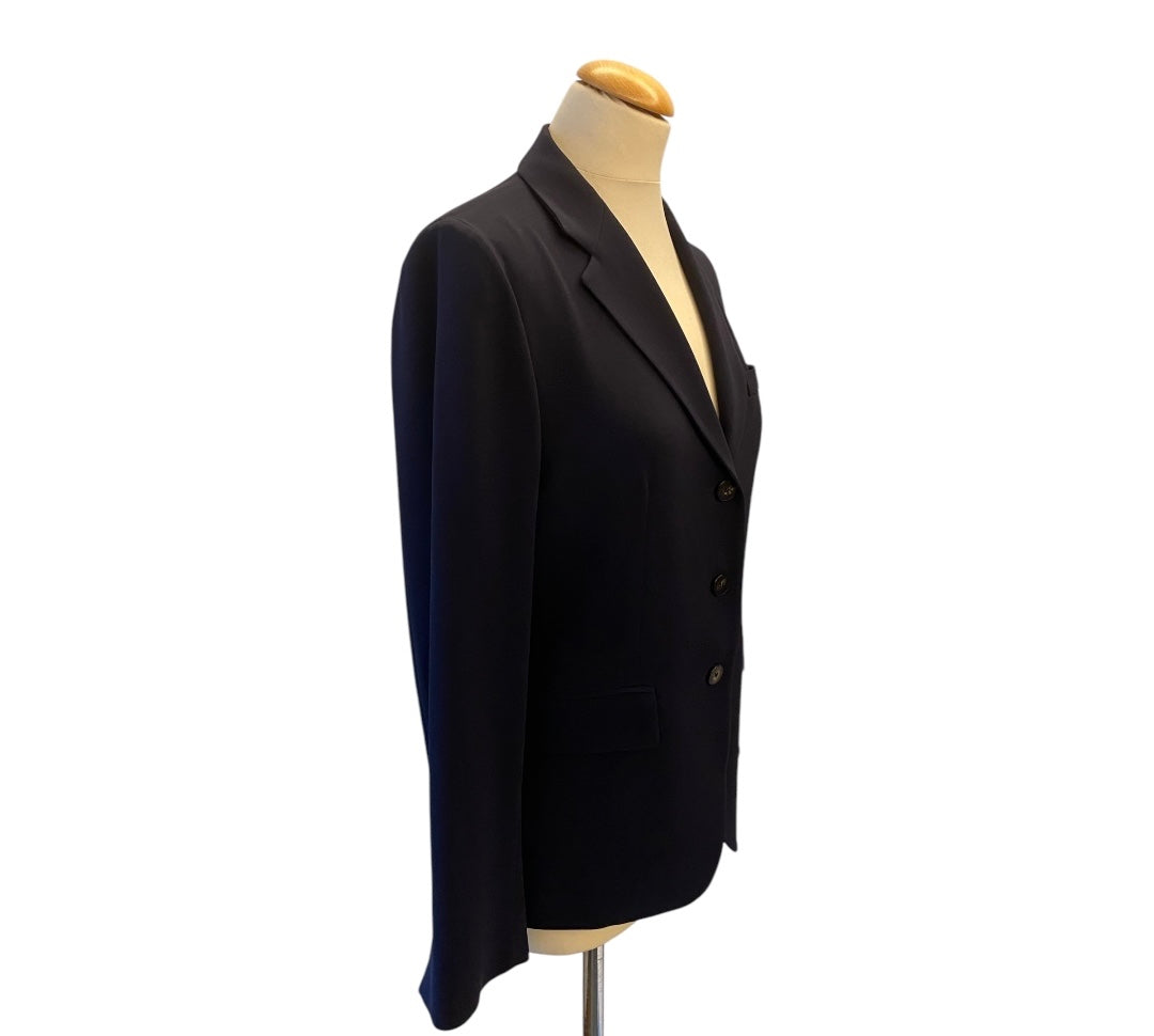 ALBERTO BIANI Couture Dark Navy Blazer IT Size 44