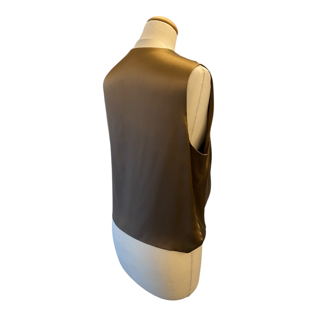 PETER COHEN V-Neck Silk Top Size L
