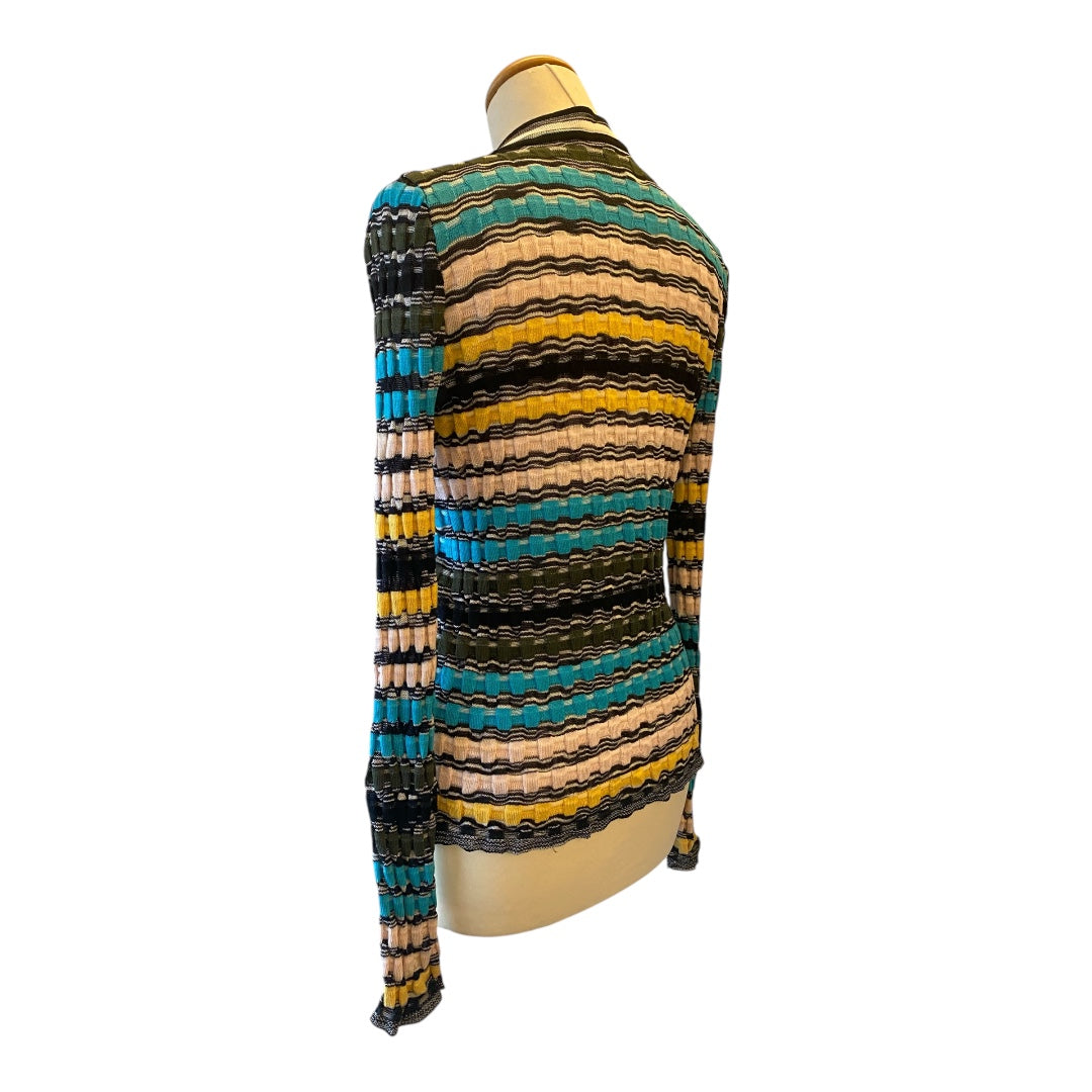 MISSONI Crochet-Knit Cardigan Size 36