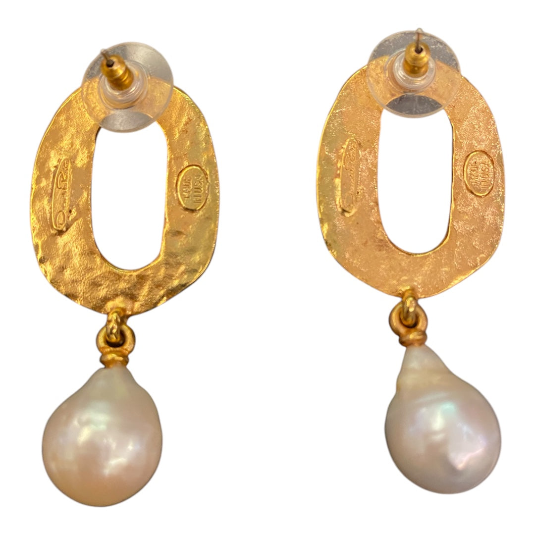 OSCAR DE LA RENTA Pearl Earrings