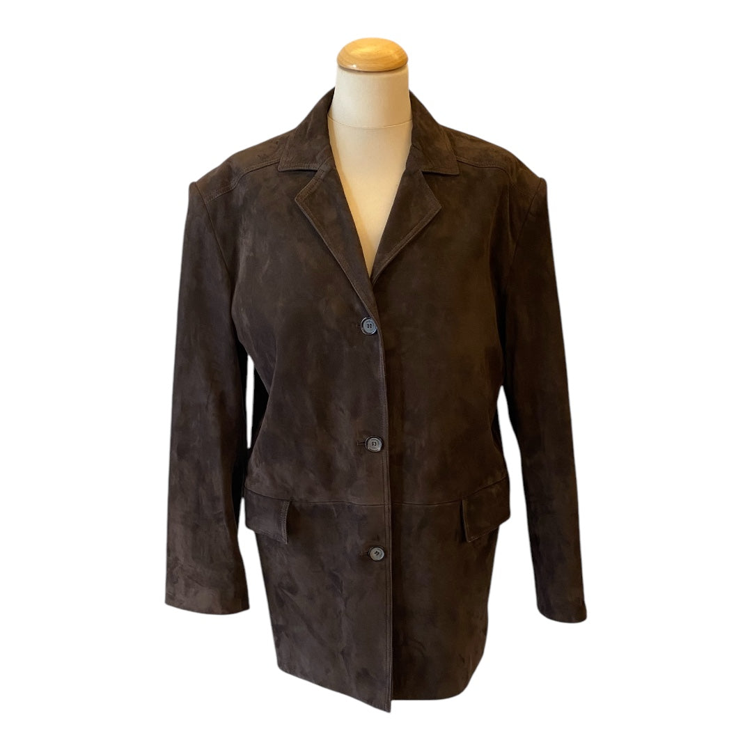 MAGDA BUTRYM Brown Suede Jacket Size 36