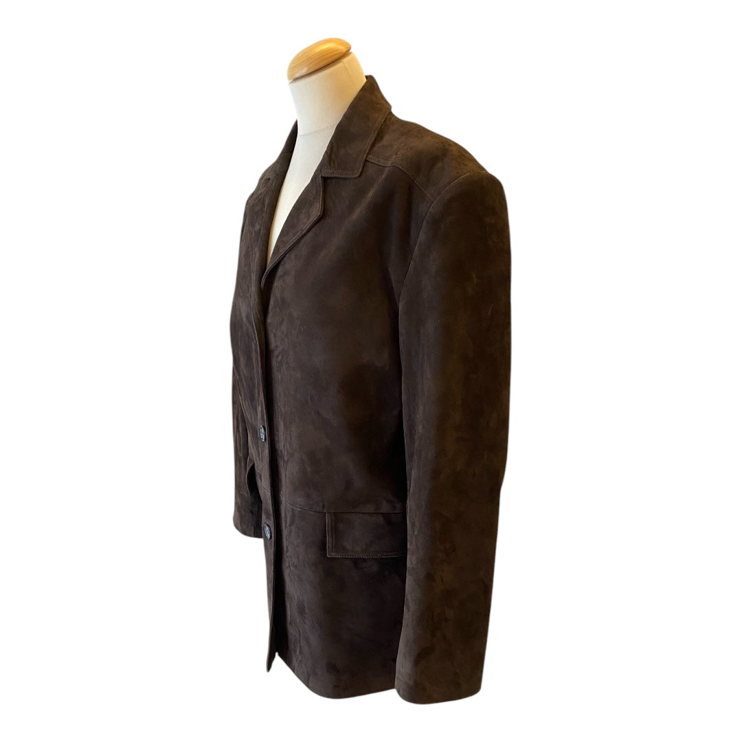 MAGDA BUTRYM Brown Suede Jacket Size 36