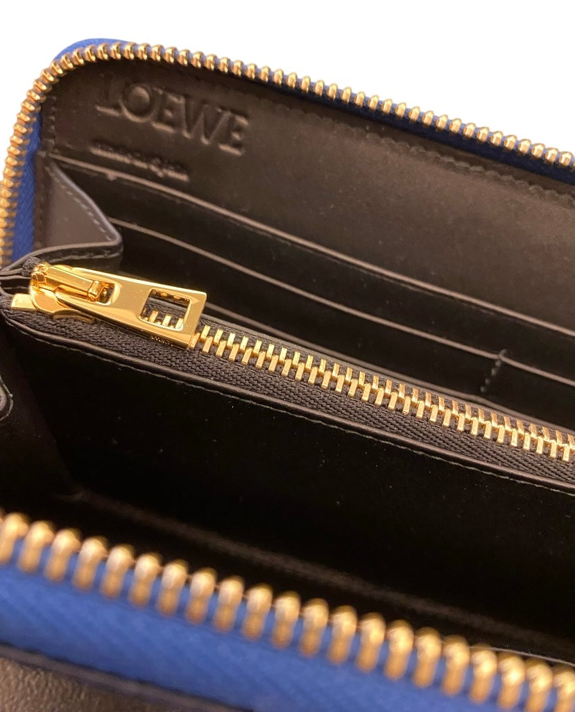 LOEWE Zip Around Leather Wallet