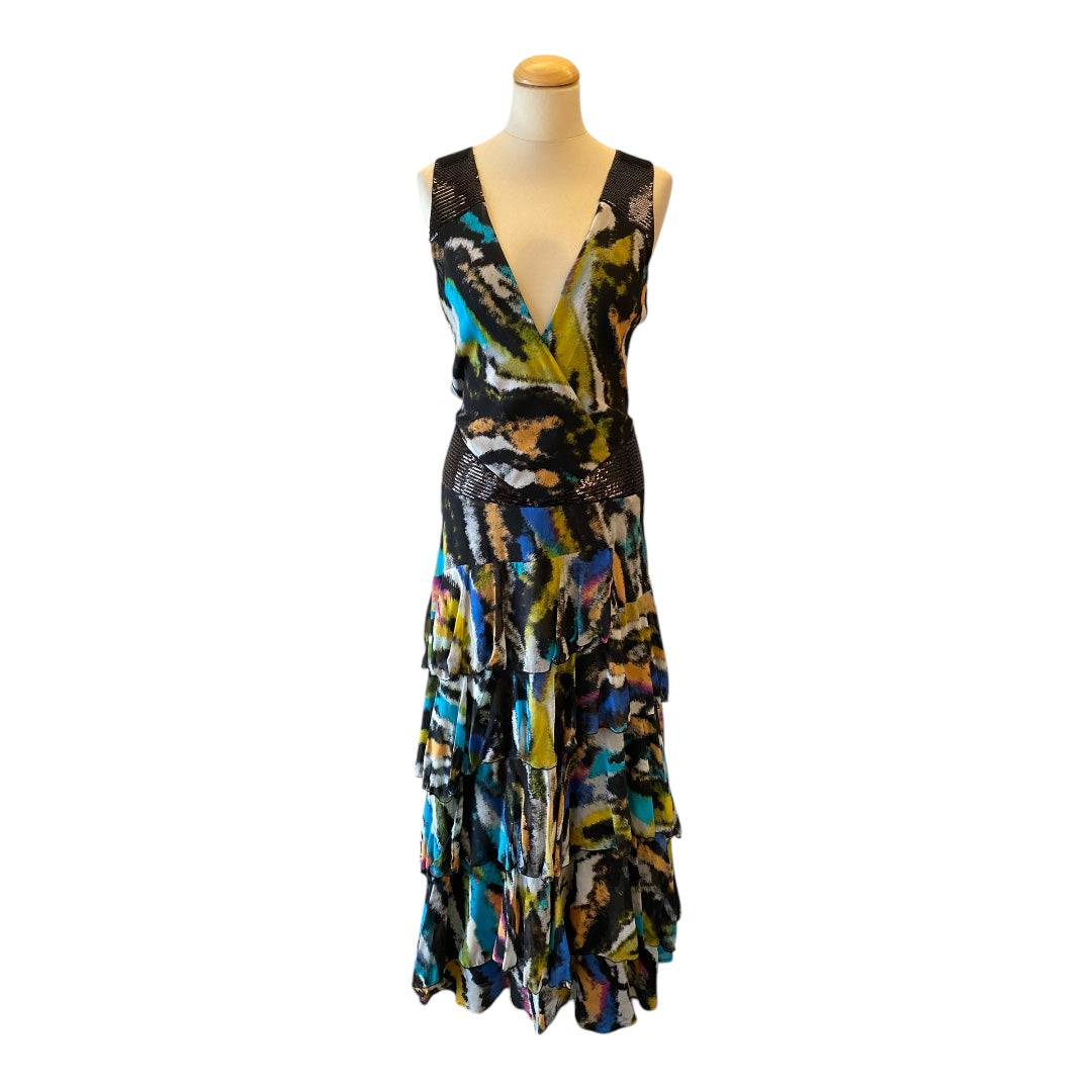 MATTHEW WILLIAMSON for H&M Long Ruffle Dress Size 36