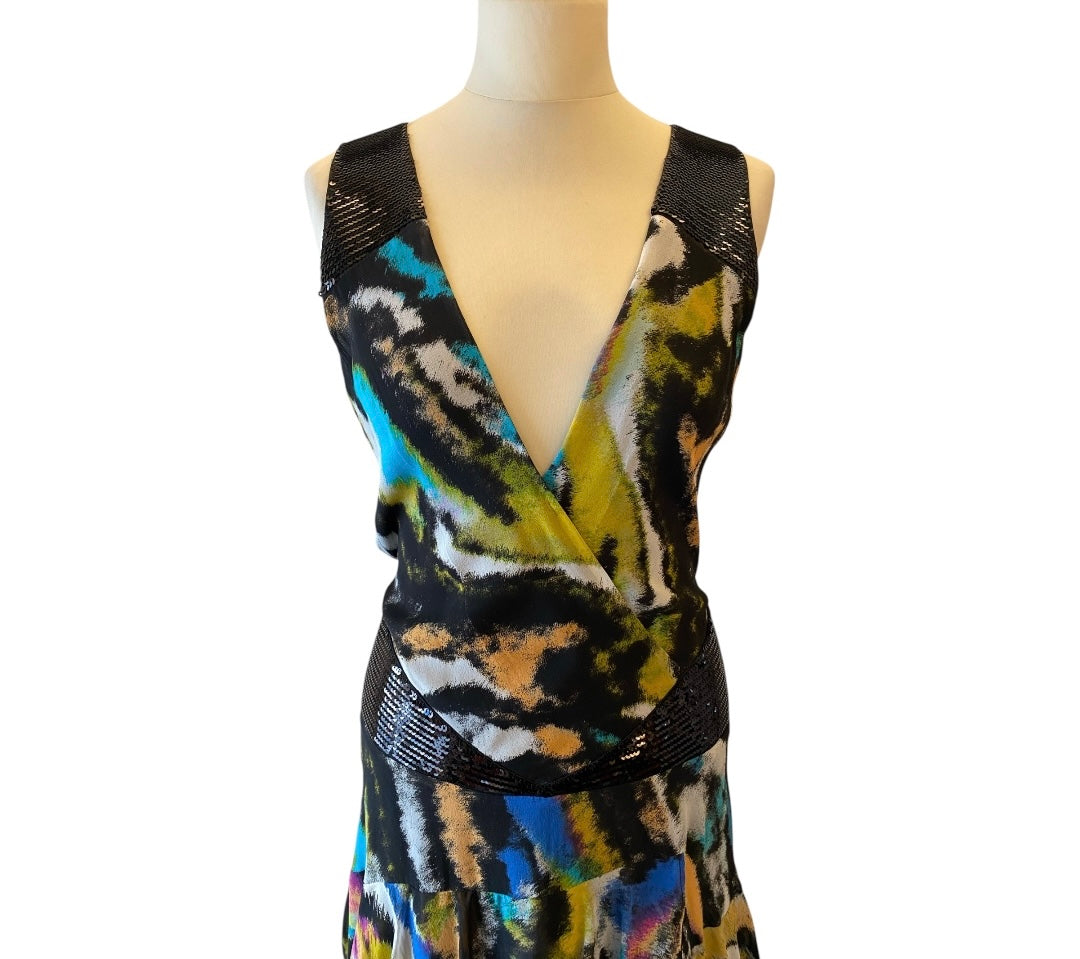 MATTHEW WILLIAMSON for H&M Long Ruffle Dress Size 36