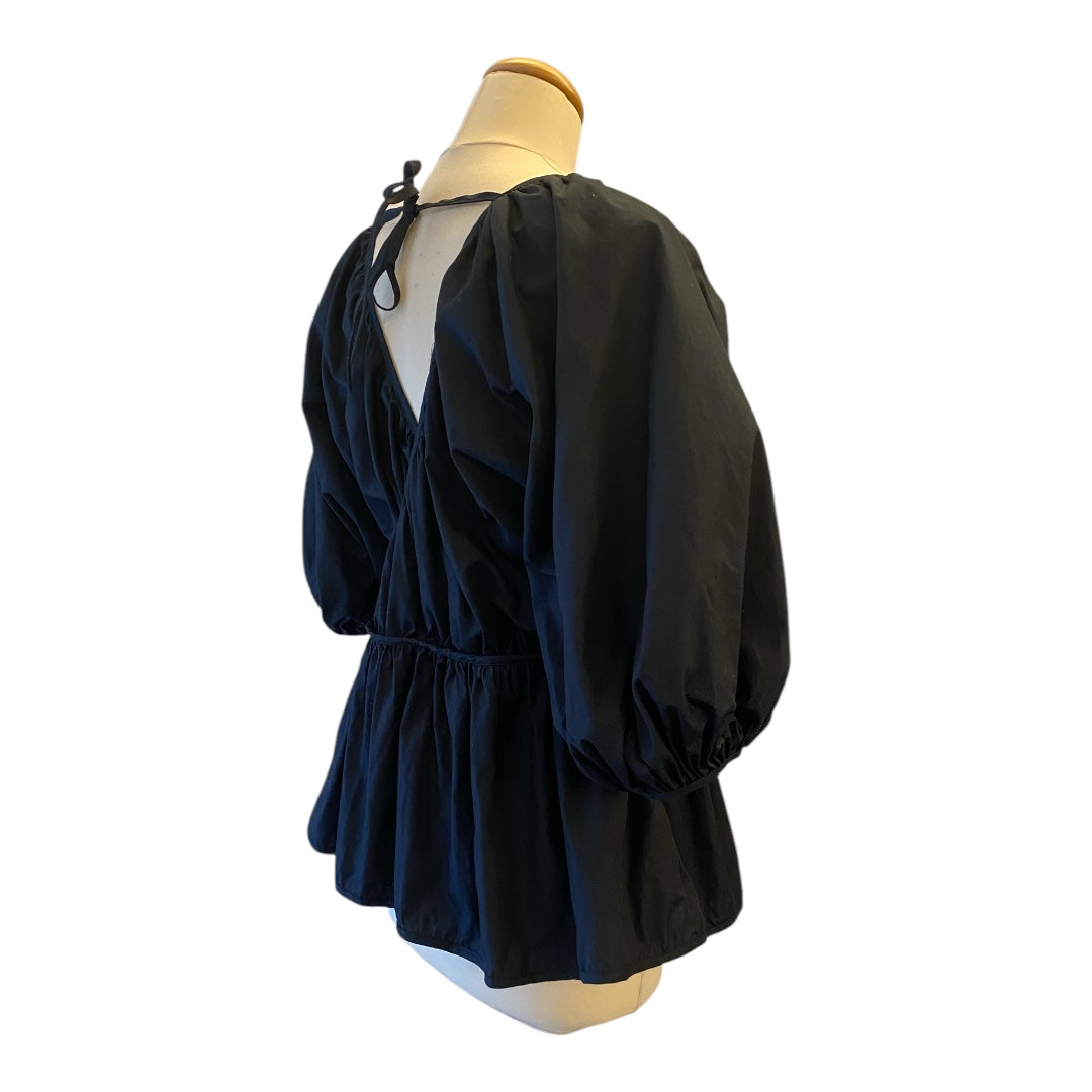 CECILIE BAHNSEN Wrap Cotton Blouse Size XS/S