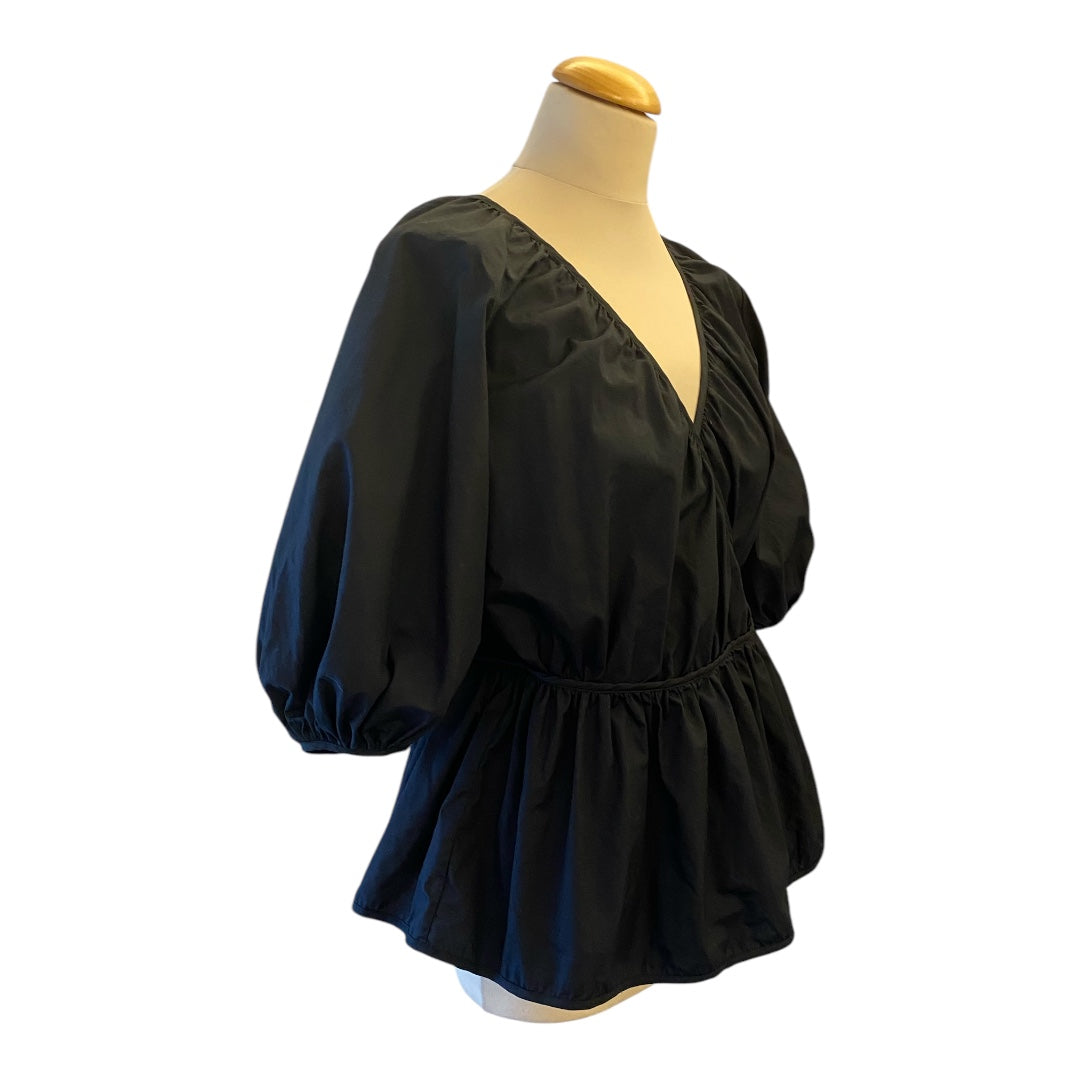 CECILIE BAHNSEN Wrap Cotton Blouse Size XS/S