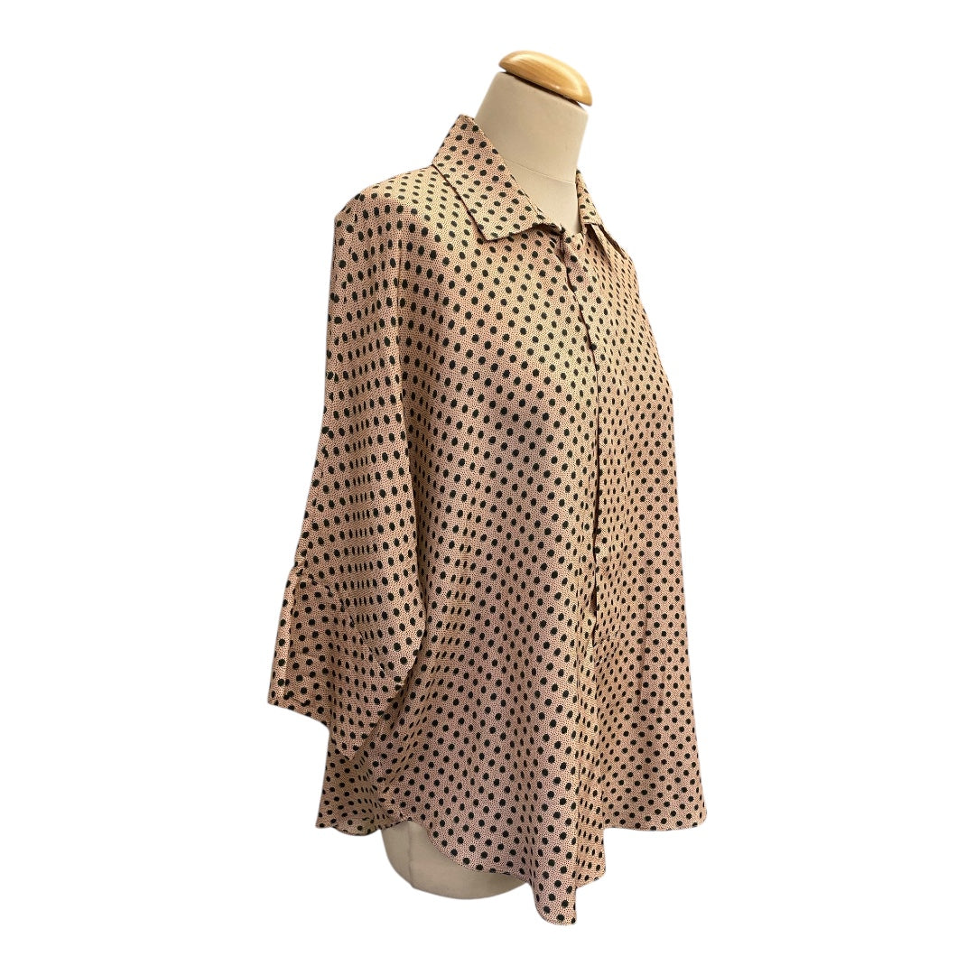 MARNI Silk Polka Dot Print Blouse Size IT 42