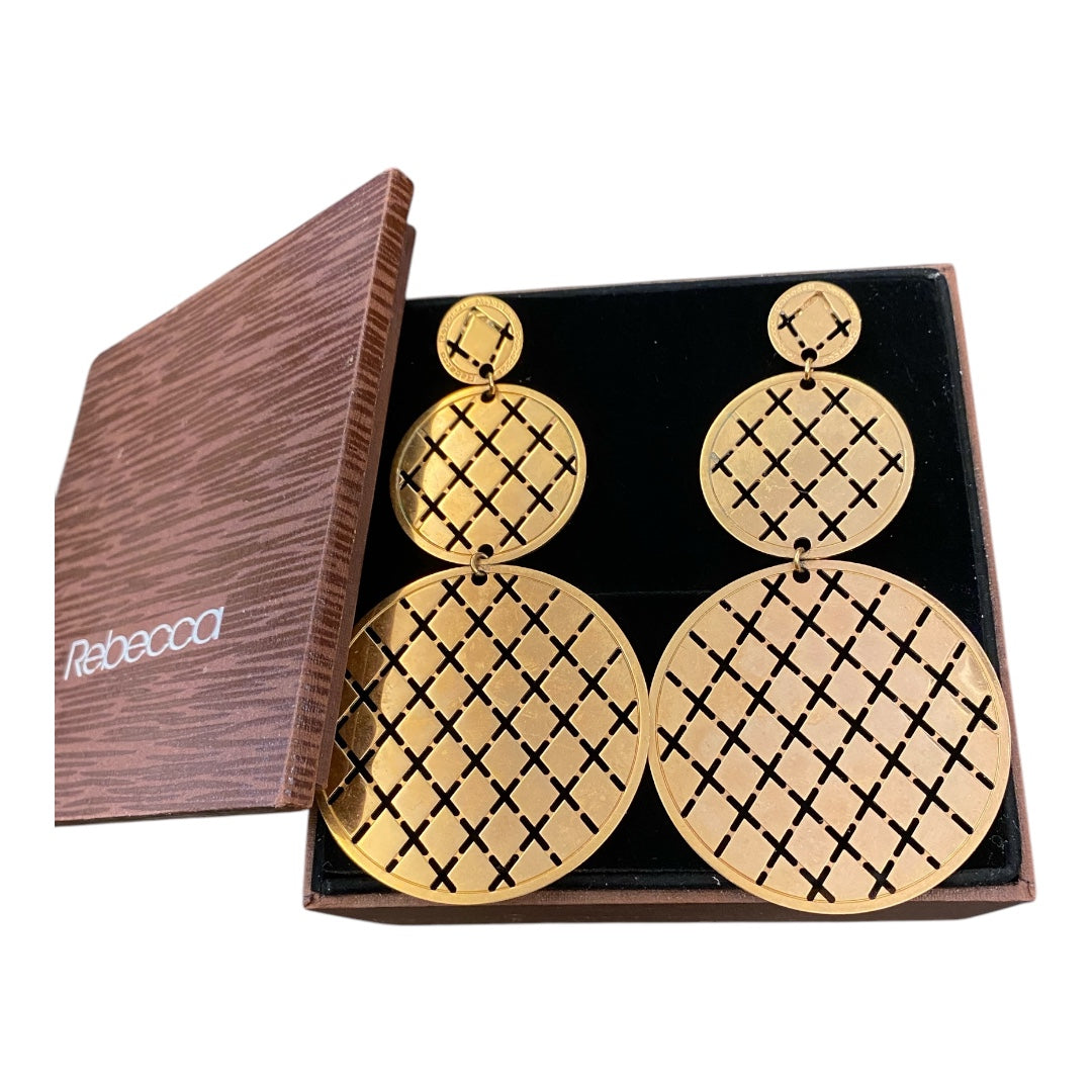 REBECCA Bronze Rose Gold Plated Earrings