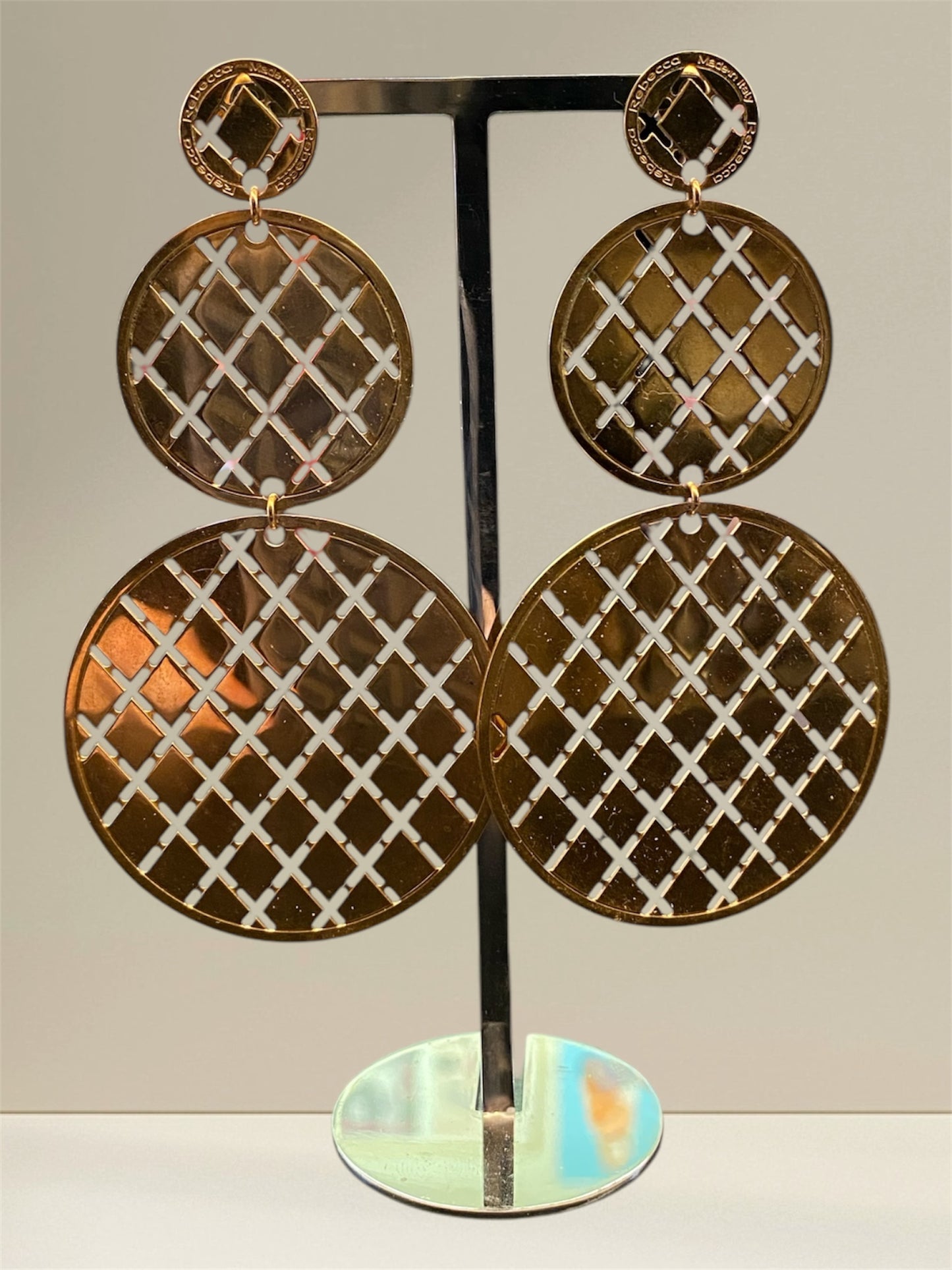 REBECCA Bronze Rose Gold Plated Earrings