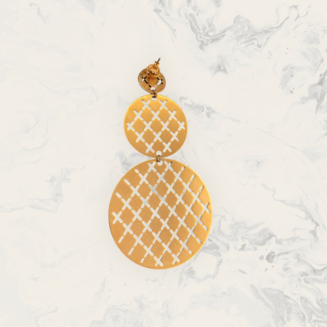 REBECCA Bronze Rose Gold Plated Earrings