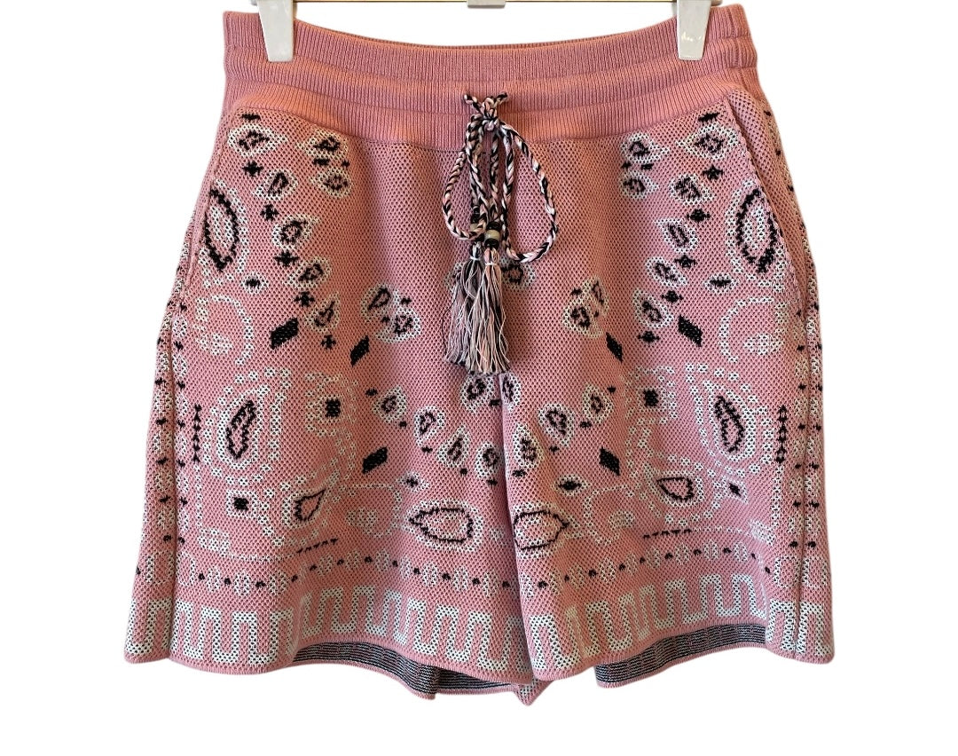 ALANUI Cotton Piquet Bandana Shorts Size S
