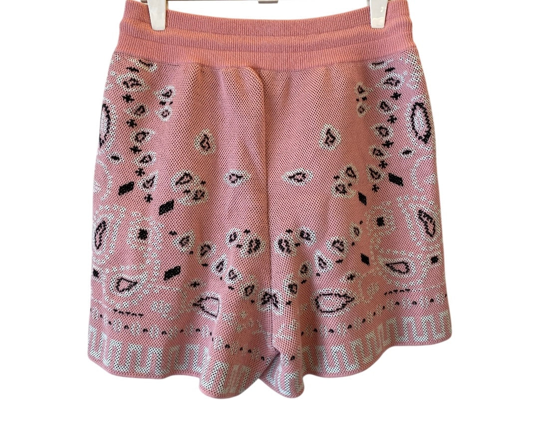 ALANUI Cotton Piquet Bandana Shorts Size S