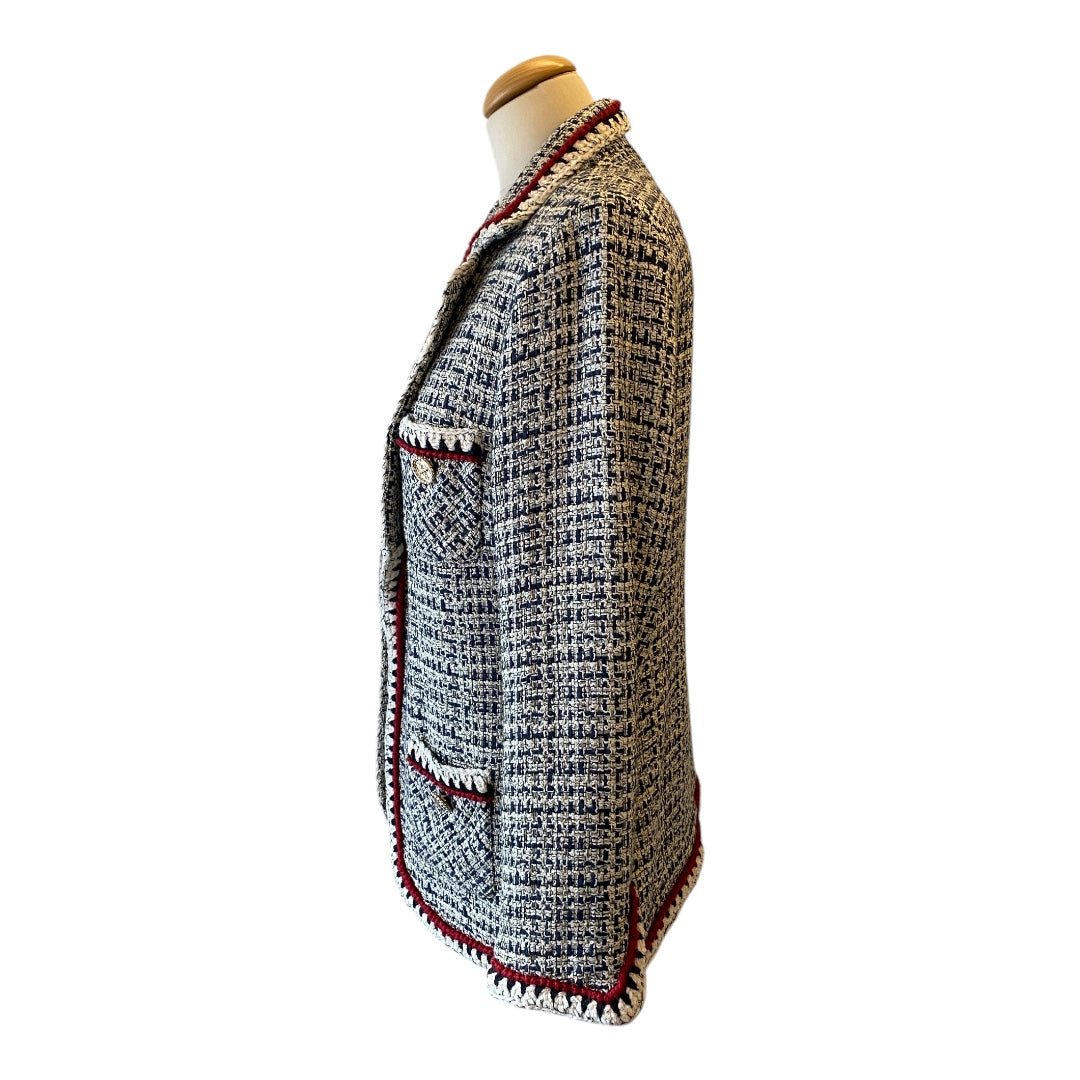 EDWARD ACHOUR Tweed Jacket Size Fr 42