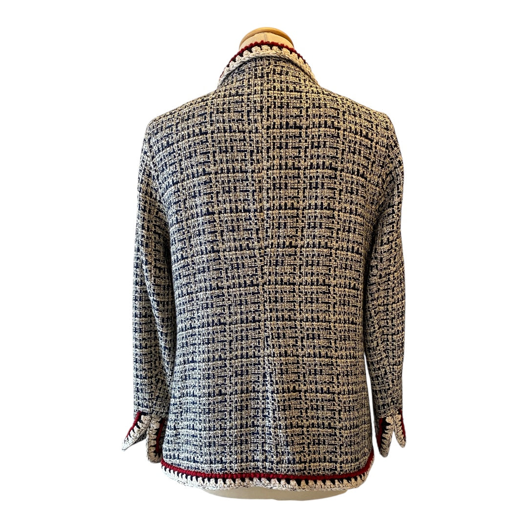 EDWARD ACHOUR Tweed Jacket Size Fr 42