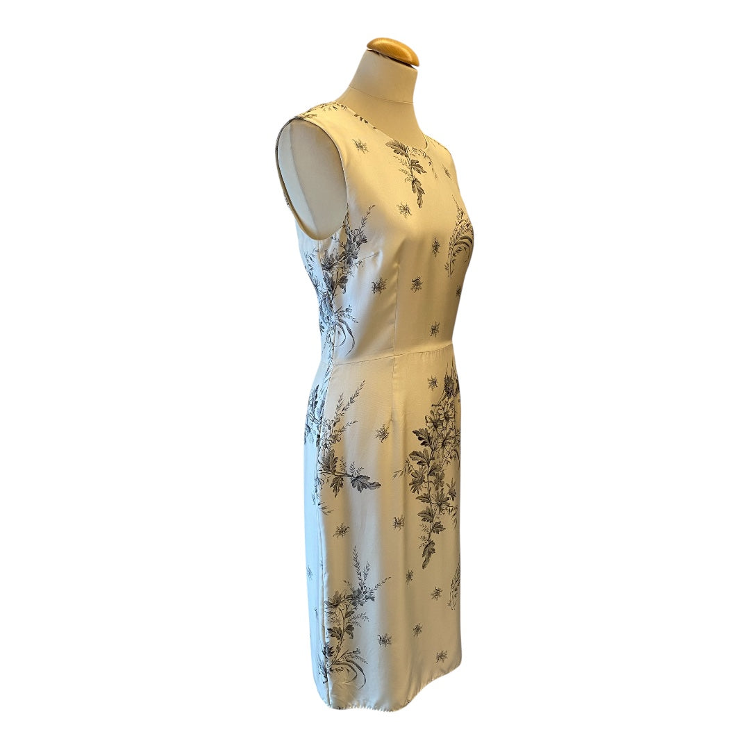 PRADA Silk Floral Dress Size It 44