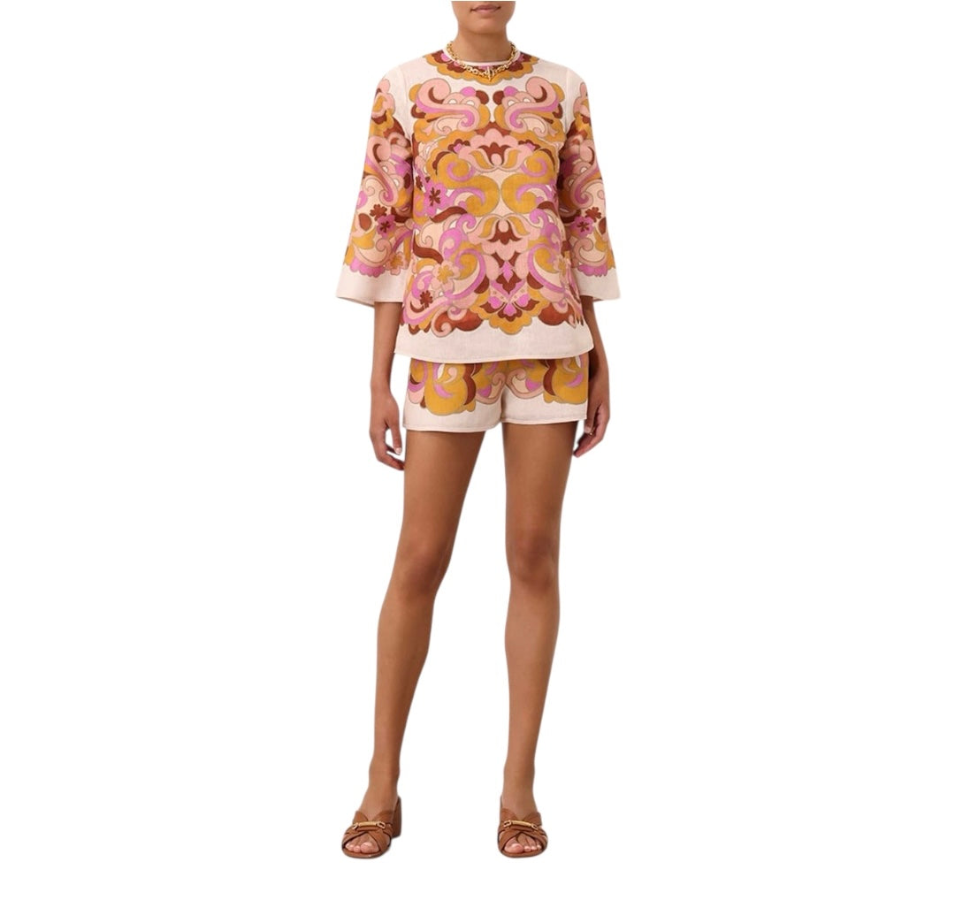 ZIMMERMANN Acadian Tunic Shorts Set Size 1