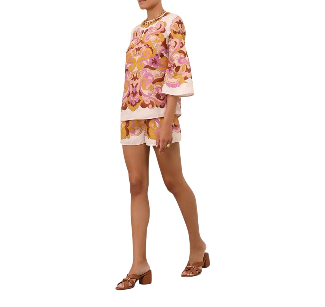 ZIMMERMANN Acadian Tunic Shorts Set Size 1