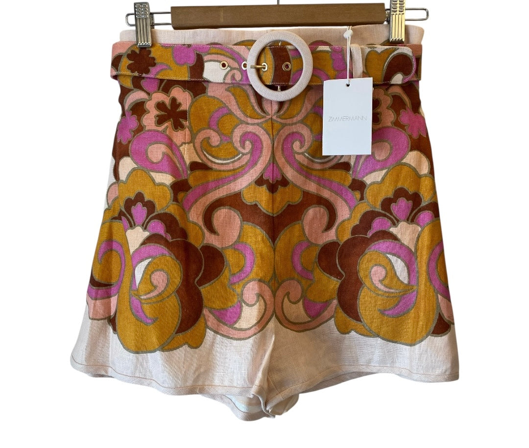 ZIMMERMANN Acadian Tunic Shorts Set Size 1
