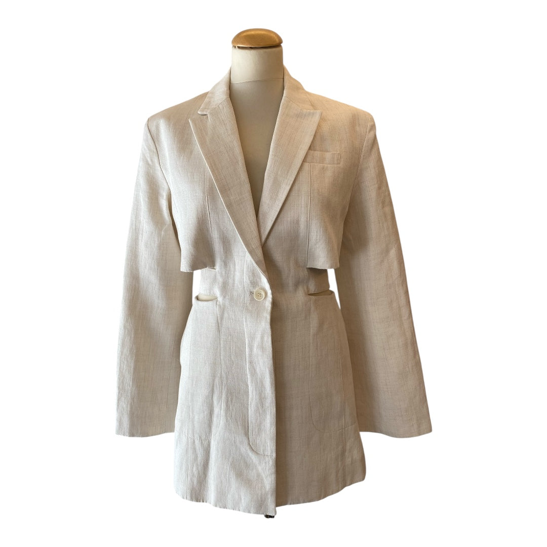 JACQUEMUS La Robe Bari Linen-blend Dress Size Eu 36
