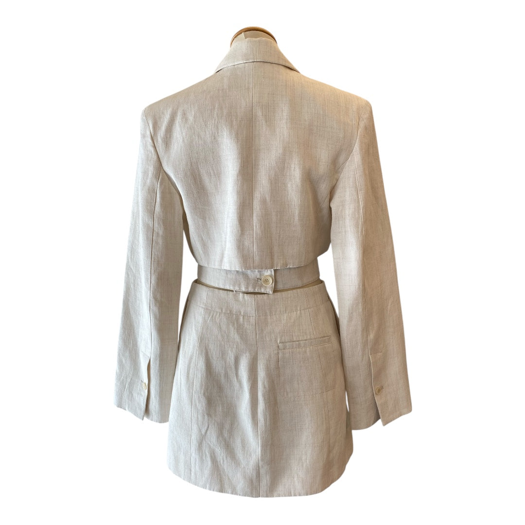 JACQUEMUS La Robe Bari Linen-blend Dress Size Eu 36