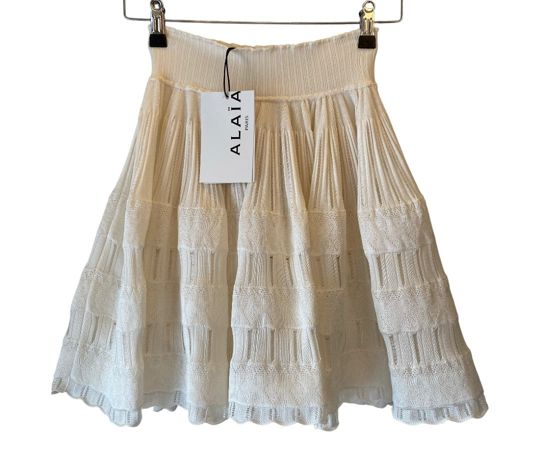 ALAÏA Knited Crinoline Mini Skirt Size 36