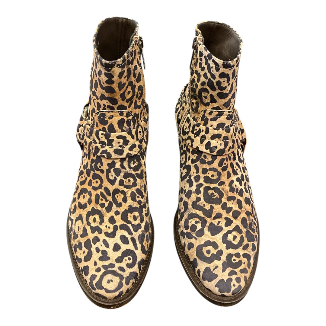 GOLDEN GOOSE Leopard Print Ankle Boots Size 38