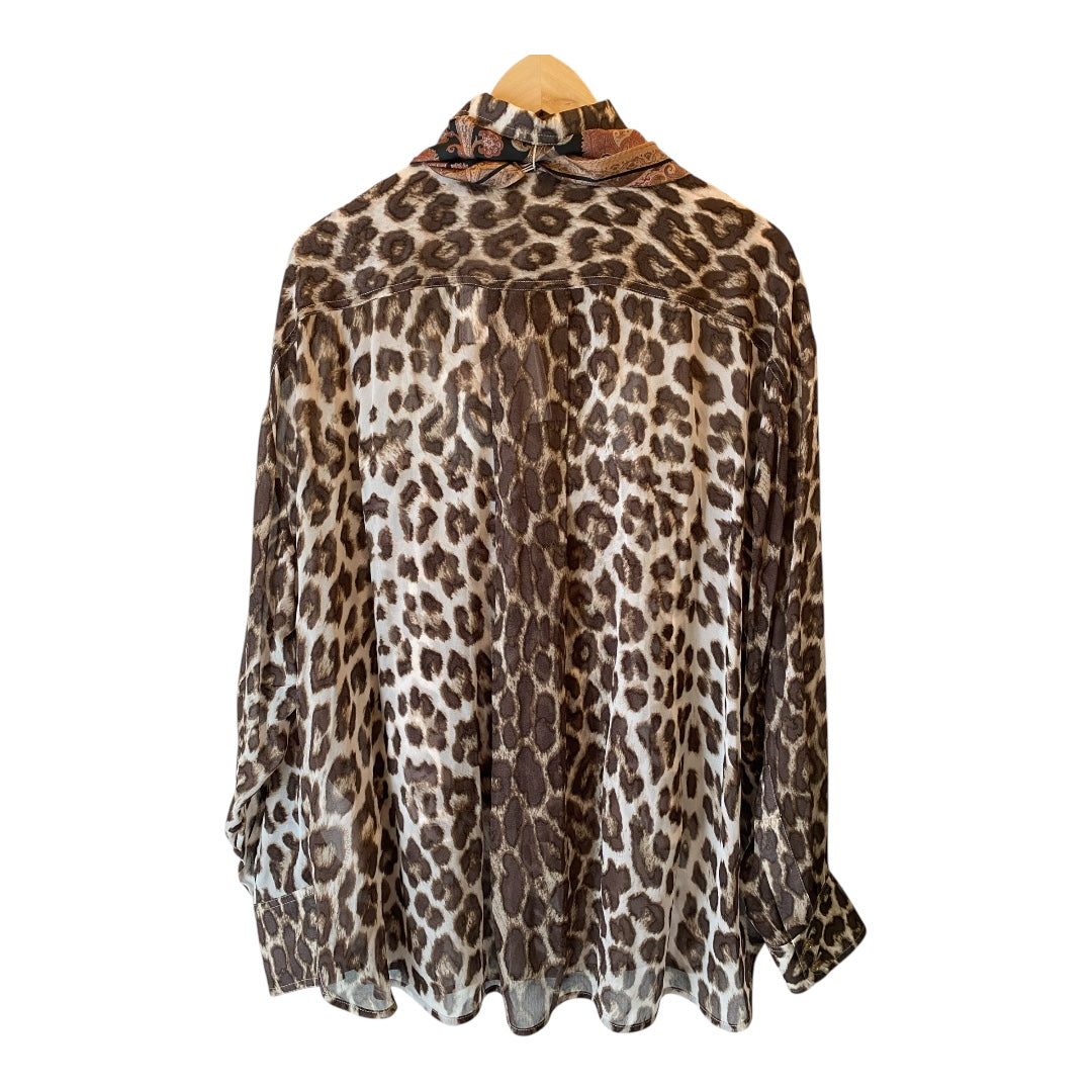 ZIMMERMANN Leopard-Print Shirt Size 1