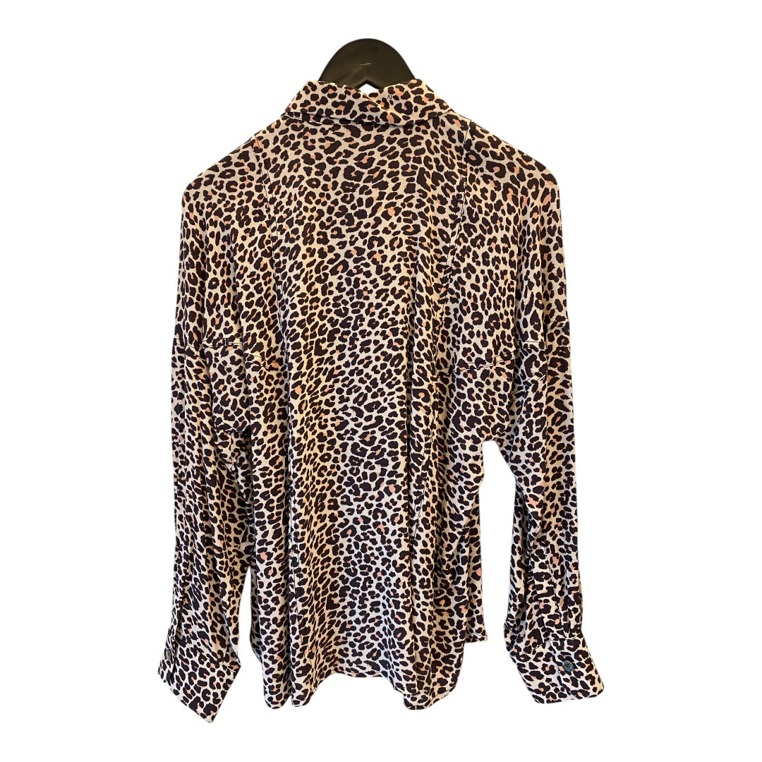 ZADIG & VOLTAIRE Leopard-Print Blouse Size M