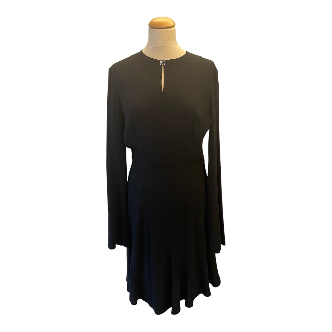 GIVENCHY Embellished Cutout Crepe Dress Size IT 40