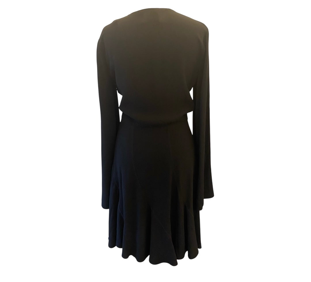 GIVENCHY Embellished Cutout Crepe Dress Size IT 40