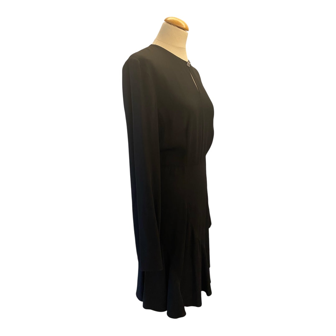 GIVENCHY Embellished Cutout Crepe Dress Size IT 40