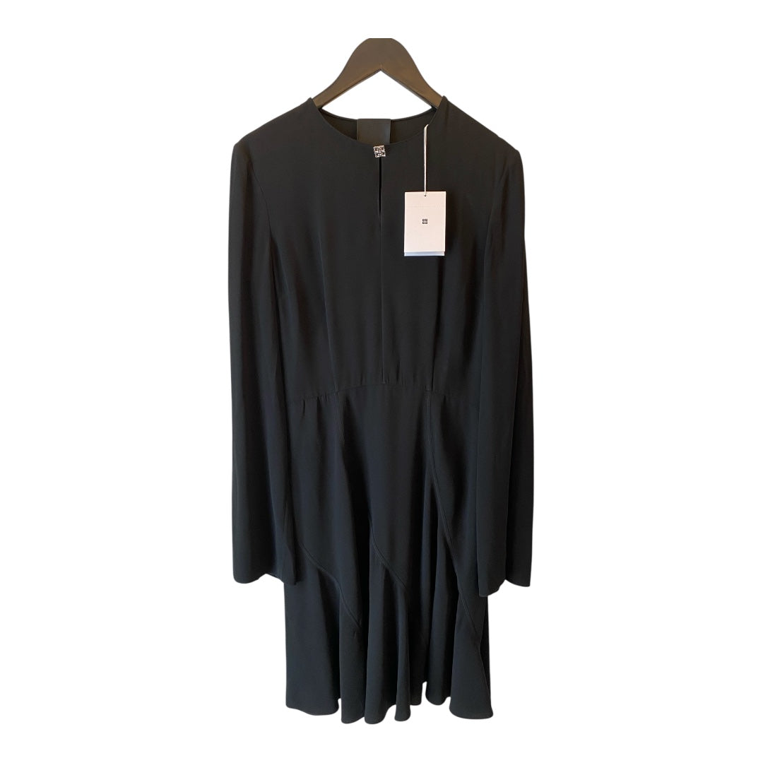 GIVENCHY Embellished Cutout Crepe Dress Size IT 40