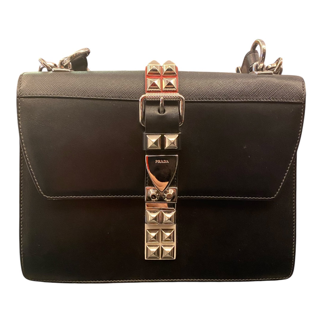 PRADA Elektra Leather Shoulder Bag
