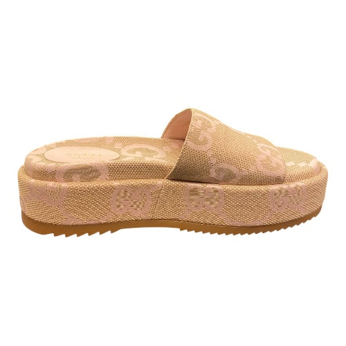 GUCCI GG Platform Slide Sandal Size 39