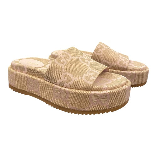 GUCCI GG Platform Slide Sandal Size 39