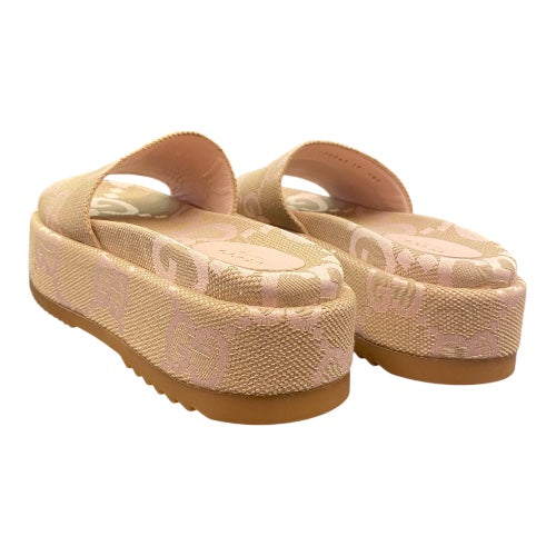 GUCCI GG Platform Slide Sandal Size 39