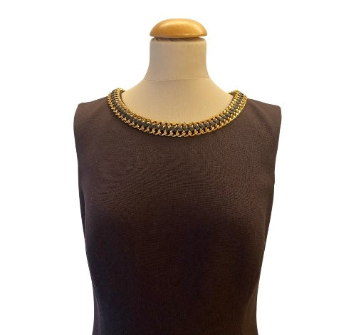 EMILIO PUCCI Wool Brown Dress Size 42